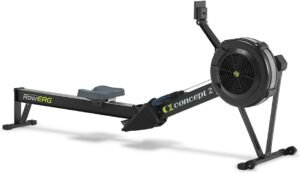 Compact rowing machine for apartment cardio