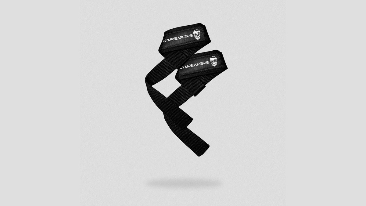 Gymreapers lifting wrist straps displayed on a gym floor